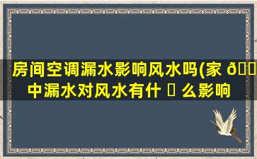房间空调漏水影响风水吗(家 🍀 中漏水对风水有什 ☘ 么影响)